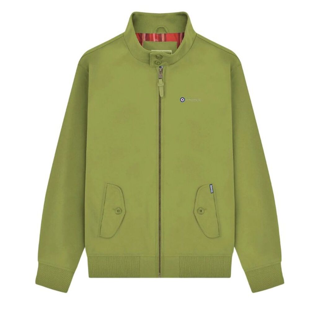 Lambretta Mens Target Shower Resistant Hoodie / Olive